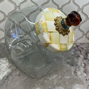 Mackenzie Childs parchment cookie jar